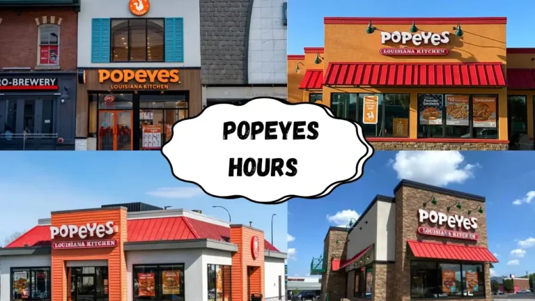 opening and closing time of Popeyes