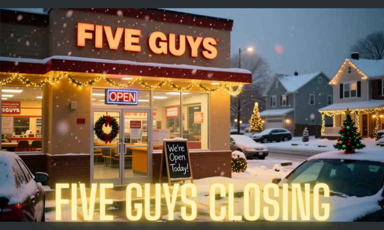 Five Guys Closing