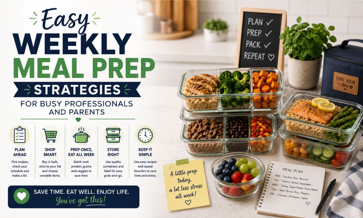 Easy Weekly Meal Prep Strategies for Busy Professionals and Parents