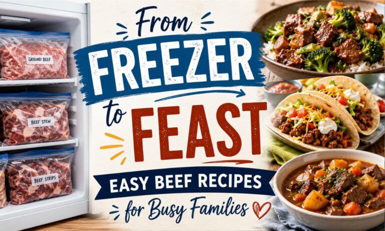 From Freezer to Feast Easy Beef Recipes for Busy Families