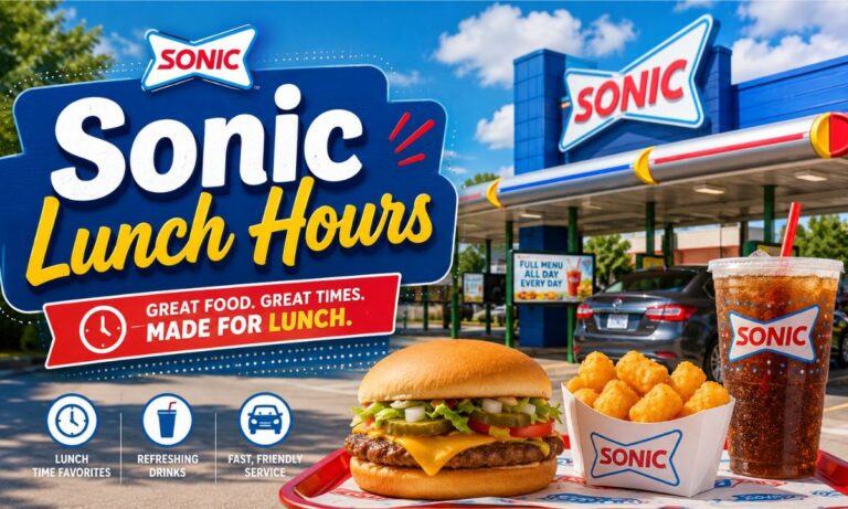 Sonic Lunch Hours Guide to When Sonic Serves Lunch