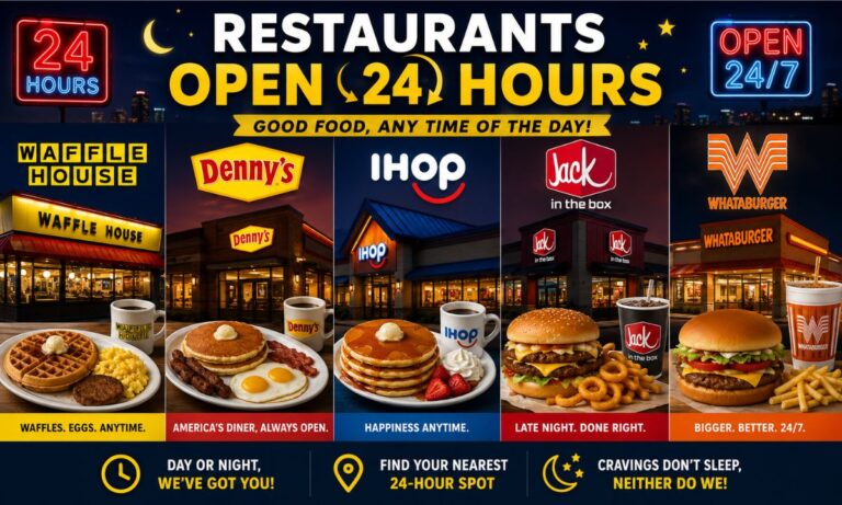 Restaurants Open 24 Hours Complete Guide to 24-Hour Dining